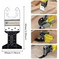 Miniatyrbilde 2 av 5: Multiverktøy Tilbehørsett - 3 deler - Universal for Oscillerende Multiverktøy - Tre, Gipsplater, Plast, Metall