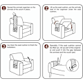Miniatyrbillede 5 af 5: Sengside Organizer med Skridsikker Opbevaringspose til Seng/Sofa/Stol/Armlæn Opbevaringspose (Sort)