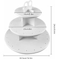 Miniatyrbild 2 av 5: Tårta Stativ 3 Våningar Tårta Stativ Plast Dessert Stativ 3 Våningar Plast Cupcake Dessert Stativ för Fester, Mat, Display, Dessert Stativ