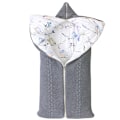 Miniatyrbild 1 av 5: Swaddle sovsäck varm filt för sovsäck bomull stickad kuvert nyfödd swaddle wrap sovsäck -Grå