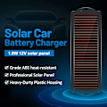 Miniatyrbillede 3 af 5: Solcelle Batteri Trickle Oplader, 1.5W Solcelle Batteri Oplader Bil, Vandafvisende Bærbar Amorft Solpanel Til Bil, Motorcykel, Båd, Marin