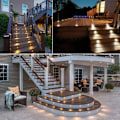 Miniatyrbilde 4 av 5: 10-pakks Utendørs Nedfelt LED-Spotlight, IP67 Vanntett, Varmt Hvit Lys 3000K, 32MM 0,6W DC12V Gulvlampe for Sti Terrasse Trebasseng Trapper [Energ
