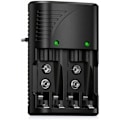Miniatyrbillede 1 af 5: Universal Batterioplader til AA/AAA/9V, 6802 Hurtiglader til NI-MH AA/AAA eller 9V Genopladelige Batterier, med LED-indikator, Verdensomspændende Spænding...