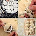 Miniatyrbillede 5 af 5: Dumpling Maker 4-pak Empanada Presseform & Skærer til Wonton Pie Raviolidej