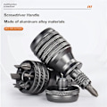 Miniatyrbilde 3 av 5: 7 i 1 Mini Skrutrekker Titanium Skrutrekker 1/4 Tommers Magnetisk Torx Skrutrekker Bits Sett Hjem Reparasjonsverktøy
