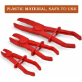 Pikkukuva 2 / 5: 3 kpl joustavat letkunkiristyspihdit letkun nylonkiristystyökalu polttoaineletkuille jarruille lämmittimille jäähdyttimille（25cm+18.5cm+15.5cm）