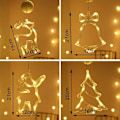 Miniatyrbilde 5 av 5: Batteridrevne LED-julelys, Julevindudekorasjonslys, Juletrelys, Soveromsfeely, Vindujulelys