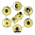 Miniatyrbild 3 av 5: FC21 Kompressorpedal Elektrisk Gitarr Effektpedal Klassisk Optisk Kompressionseffekt True Bypass