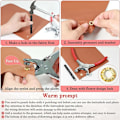 Miniatyrbillede 2 af 5: Grommet-øje-tangsæt, 1/4\" 6mm øje-tangsæt med metaløjer med skiver, grommet-øjer