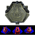 Miniatyrbillede 4 af 5: Motorcykel LED Baglygte Blå Brems Blinklys til R25 R3 MT03 MT07 MT-25 FZ-07 Y15ZR