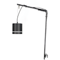Miniatyrbillede 2 af 5: Akvarielampebeslag Aluminium Legering COB Cylinder Fuld Spektrum Fiskekum Lampe Monteringsbeslag Sort