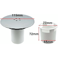 Miniatyrbillede 3 af 5: Bruseafløb, 90mm/115mm Bruseafløb, Bruseafløbsdæksel Udskiftning, Universal Bruseafløbsdæksel, Krom Bruseafløbsdæksel, Hurtig Strøm,