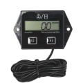 Miniatyrbild 5 av 5: 2PC Bensinmotor Varvräknare Timer Utbytbar Batteri Vattentät Induktion Digital Display 2 4 Slag Totalisator Timer