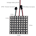 Miniatyrbild 2 av 5: WS2812B LED-remsa 8x8 Digital Panel Matrix WS2812 Individuellt Adresserbar Modul Ljus SP110E Bluetooth-kontroller