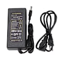 Miniatyrbild 1 av 5: 12V 5A Strömförsörjning, AC 100V-240V till DC 12 Volt 60W Transformator med EU-kontakt, 12V Adapter för 5050 3528 LED-remsa, LED-lampor