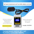 Miniatyrbillede 5 af 5: 10A LCD-skinne digitalt display termostat temperaturfugtighedskontroller med XY-DTH1 sensor dobbeltkanals relæmodul