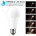 Miniatyrbild 3 av 5: 10W RGBW LED-lampa E27 Färgväxlande Atmosfärsbelysning LED-lampa Party Bar KTV-lampor Dekorativ mode Strobe Fade flash RGB+varmvit (2 st)