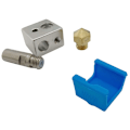 Miniatyrbilde 1 av 5: MK10 Hotend Kit for 3D-skriver M7 Messingdyse og hals med PTFE-rør Aluminiumsvarmeblokk