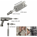 Miniatyrbillede 5 af 5: Universal Socket 4Pcs - Universal Socket Wrench 7-19mm, Høj Kvalitet Chrome Vanadium, Multifunktionel Håndværktøj Nøgleadapter Boremaskine Reparationsværktøj Fit