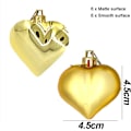 Miniatyrbillede 2 af 5: 12 stk. Kærlighedsvedhæng Juletræskugler Pynt Valentinsdag Hjerteformet Hængende Pynt