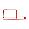 Miniatyrbild 1 av 5: för R35 2009-2015 Fiber Navigation Display Surround Sticker Control System Panel Frame Trim Röd RHD