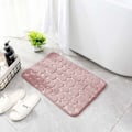 Miniatyrbillede 3 af 4: Memory Foam Bademåtte, Brostensbademåtter, Super Vandabsorberende, til Badeværelse, Maskinvaskbar (20 x 32, Pink)