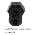 Miniatyrbillede 3 af 5: Hærdede stål V6 dyser til højtemperatur 3D-print Pei Peek kulfiber filament til Aero Hotend