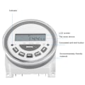 Miniatyrbilde 3 av 5: 16A Programmerbar Digital Timer, 7 Dager, Tidforsinkelsreléutgang (220V 16A TM-619H-2)