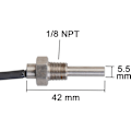 Miniatyrbillede 3 af 5: Høj kvalitet 1/8 Npt WTM-01-1 Auto Temperatursensor