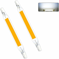 Miniatyrbillede 1 af 5: R7S LED Pære 118mm 15W Lineær Halogen Pære 2 stk. R7S LED Pære Pærer Dobbelt Endet Spotlight Pærer J118 Spotlight til Have Garage Landskab Have (c