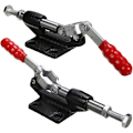 Miniatyrbillede 1 af 5: Svingklemmer, 2 stk. Hold Push Pull Action Håndværktøj Sving Håndværktøj Hurtig Udløsning Manuel Klemme Lukning Vandret Håndtag Klemme Hurtig Udløsning Stang (2