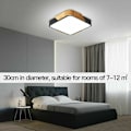 Miniatyrbilde 4 av 5: Taklampe LED Taklampe 24W Taklampe med Fjernkontroll Justerbar Lysstyrke Baderom Armatur Firkant Ultra Tynn Moderne for Hjem