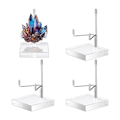 Miniatyrbilde 2 av 5: 4 stk Justerbare Metall Arm Display Stativ med Akryl Base Display Stativ Sølv