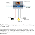 Miniatyrbild 2 av 5: 2-pack LED Digital Temperaturstyrningsmodul med Vattentät Sonda, MNS Programmerbar Kylsensor