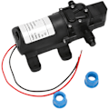 Miniatyrbillede 1 af 5: Sort DC 12V 60W Minipumpe Automatisk Membranpumpe Elektrisk Vaskpumpe Afbryd 5L/min