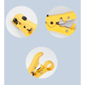 Miniatyrbilde 5 av 5: EZ Cat7 RJ45 Crimper Kit Nettverksverktøy Tang med Cat6 RJ45-kontakt og RJ45-hette for RJ12 Cat5 Cat6 8P Crimper