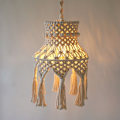 Miniatyrbild 4 av 5: Boho Macrame Lampskärm Hängande Pendel Ljusskydd, Lampskärm för Sovrum Barnkammare Sovsal Heminredning