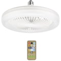 Miniatyrbild 1 av 5: Taklampa med fläkt 30W, inbyggda lampor E27, fjärrkontroll, sovrum, vardagsrum, strömbrytare, hemlampa A