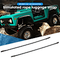 Pikkukuva 5 / 5: 5 kpl RC-auton kattotelineen tavaratilan köysi koristehihna 1/10 RC-ryömintäautoon AXIAL SCX10 TRX4 D90 CC01, musta