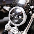 Miniatyrbillede 3 af 5: Motorcykel 7 Tommer Burst Forlygte Trim Ring Dæksel CNC Aluminium Speedometer Måler til R Nine T B