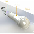 Miniatyrbillede 4 af 5: BLS-70-25RC 9W Fjernbetjening + Solcellelampe + Solpanel (Smart Switch, Kold Hvid Lys) LED Lys, til Udendørs, Have, Have