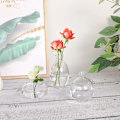 Miniatyrbild 5 av 5: Glasvaser, set med 6 klara vaser för blommor, små bulkblomvaser för bröllopsdekorationer, blomsterarrangemang, vardagsrum, heminredning