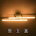 Miniatyrbilde 3 av 5: LED Taklampe, Moderne Parallell Stripe Design Taklampe med 2 Stykker Parallell Stripe Lys for Stue Soverom Spisestue