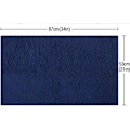 Miniatyrbillede 3 af 5: Absorberende Bademåtte Antislip Badeværelsesgulvmåtte Tyk Fluffy Brusemåtte Blød Mikrofiber Maskinvaskbar til Køkken, Toilet, Brusebad Exit (50x80cm Na