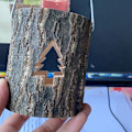 Miniatyrbild 2 av 5: Ljuslykta i trä, juldekoration, present till jul