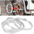 Miniatyrbillede 3 af 5: 4 x Universal Aluminium Navring Hjulspacere 74.1mm O/D 72.6mm I/D