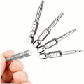 Miniatyrbillede 2 af 5: 5 stk. Trekantede magnetiske skruetrækkerbits Sæt S2 Stål 1,8 mm, 2 mm, 2,3 mm, 2,7 mm, 3 mm, 6,35 mm Hex Skaft, 50 mm Længde