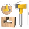 Miniatyrbillede 3 af 5: 3 Pak 8mm T-Spor Fræserbit, T-Spor Fræserbit, Gul Klinge Skærebit