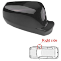 Miniatyrbillede 3 af 5: Højre sidespejlcover i blank sort plast til -Golf MK4 1999-2005 3B0857538B