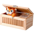 Miniatyrbilde 1 av 5: Treboks Useless Box Leave Me Alone Box Mest Useless Maskin Ikke Rør Tigeren Lekegave med Lyd